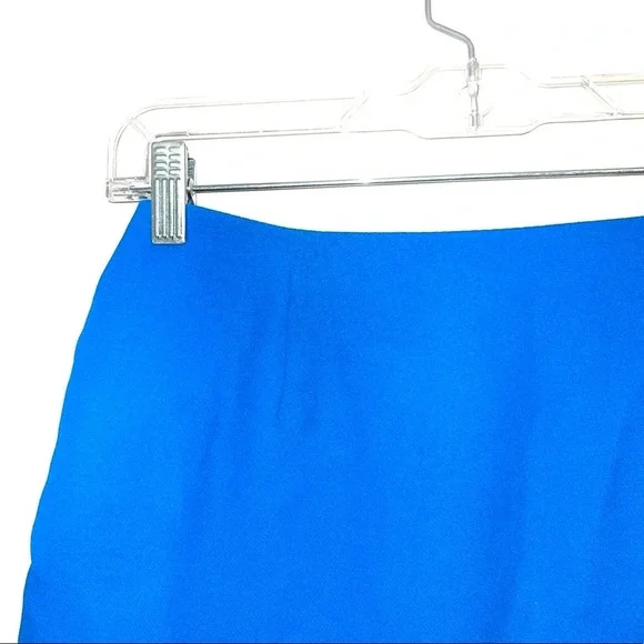 Page Neon Blue Lined Zip Back Mini Skirt Small Women’s - Picture 2 of 11